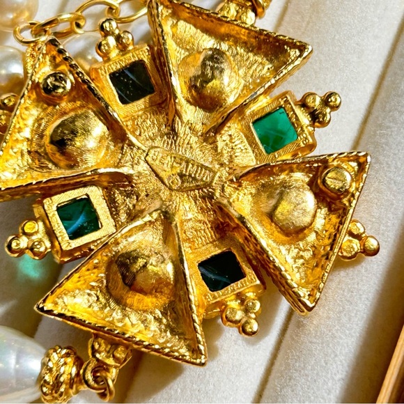 Ben-Amun Vintage-Style Majorca Pearl Multicolor Czech Glass Palermo Necklace - Picture 6 of 8